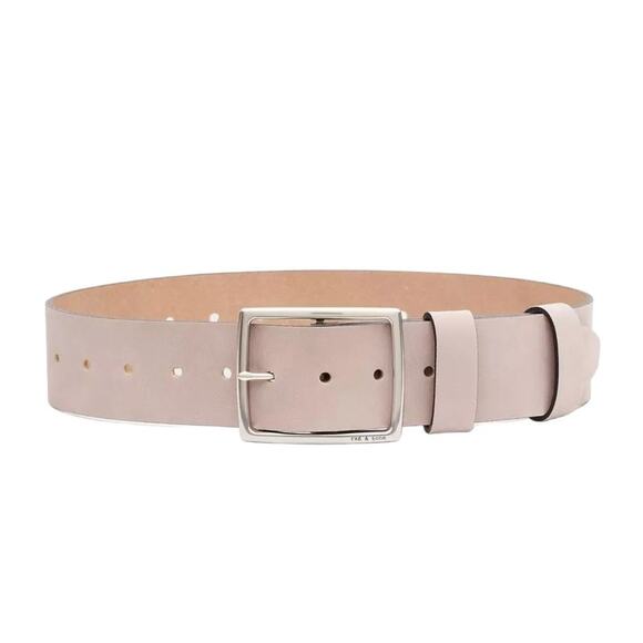 RAG & BONE Jumbo Boyfriend Waist Belt Pelican Nubuck S